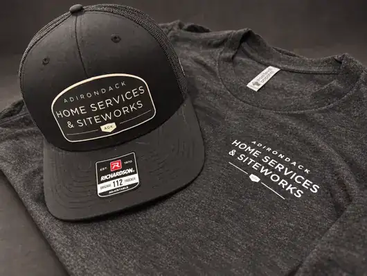 Adirondack Home Services shirt and patch hat